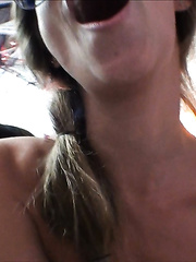 Police bitch is fucking wicked in her taut bald puss in doggy stule