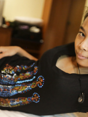 Small Thai beauty bleed cum from her cookie after POV sex with a foreigner