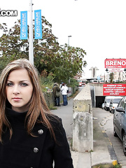 Legal Age Teenager dilettante Abi rinses out her throat after fucking in a cemetery