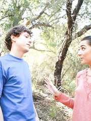 Legal Age Teenager hotty Lily Adams sports a creampie after fucking her chap on a camping tour