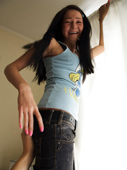 Barely legal gal acquires screwed in advance of taking a spunk flow on her booty