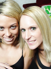 Golden-Haired mommy and stepdaughter duet jerk off a 10-Pounder from a POV perspective