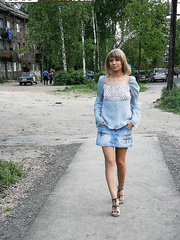 Blond cutie is picked up and group-fucked by 2 lads in a wooded location