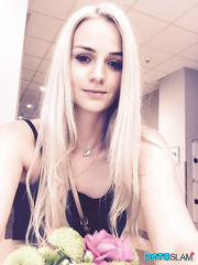 Golden-Haired angel from Czechoslovakia Zdenka takes non exposed self shots