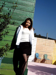 Japanese angel Sumire strikes great undressed and non undressed positions in solo act