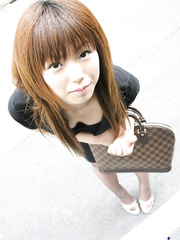 Appealing Japanese legal age teenager Nami ends up with cum on her sinless looking face