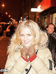 Natural blond Miami sucks and copulates 2 schlongs at one time in restroom