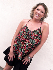 Golden-Haired dilettante with giant saggy breasts bonks inside publicly parked vehicle