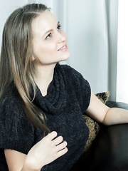 Wicked legal age teenager Alexandra knows how to entice with her merry pantoons & taut body
