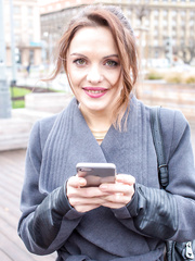 White hottie Dominica Phoenix spits out cum after interracial ATM act