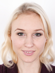 Cute model Petra shows hawt saggy whoppers and beefy snatch at the casting