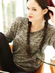 Fair skinned gal Jenna J Ross licks a large ramrod previous to and after fucking