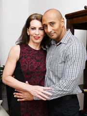 Aged lady acquires in nature's garb to the delight of her paramour's hard darksome dong