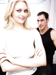 Hawt blond mother I'd like to fuck pornstar Alli Rae in non naked reality seduction scene