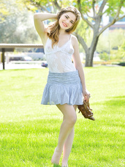 Legal Age Teenager flashes undressed upskirt outdoors for kicks and acquires in nature's garb indoors for money