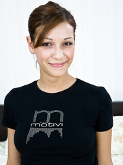 White cutie with firm wobblers gags on a jock whilst being mouth drilled