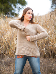 Curvy Vassanta peels off her jeans in a field to show a shaggy vagina