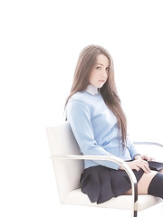 Nice-Looking latin chick schoolgirl Lola Foxx uncovering her tempting curves