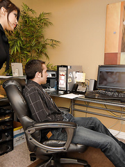 Non-Professional playgirl with a skinny body stuffs face hole and curly cunt with a large ramrod