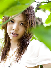 Enchanting oriental honey Yura Aikawa uncovering her small curves