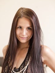 Hawt slender Vanessa Gal showing her miniature milk shakes and hawt love tunnel closeup