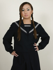 Juvenile Oriental gal undresses nude previous to having POV sex during the time that smokin'