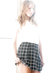 Diminutive legal age teenager Chastity Lynn gives panty upskirt and shows her tiny marangos