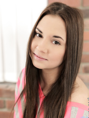 Pleasant legal age teenager gal Andys shows off her lace pants in her joggers