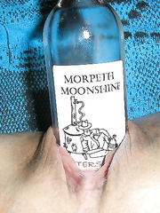 Special friend using a bottle and me putting all finger inside pussy