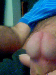 Another wanking session massaging my cock cum dripping