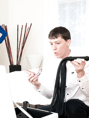 Aged woman Cyndi Sinclair spanks her stepson in advance of jerking his ramrod