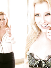 Lesbos mother I'd like to fuck pornstars Samantha Rone and Cherie DeVille trib in nylons