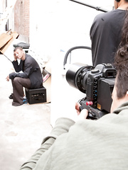 Fully dressed punk cuties with lots of tattoos acquire drunk at a bar