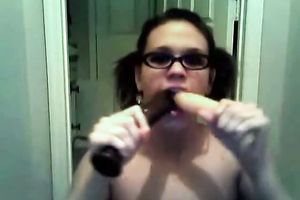 One white dildo is not enough! Amateur Cuckold  Porn