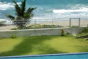 Spying On My Slut Wife's Wild Masturbation By The Pool With The Hung Black Guys.