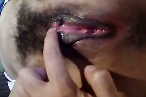 I love to finger fuck my juicy twat in front of hundreds of random studs
