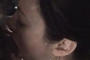 Tired looking brunette hair mother I'd like to fuck gives my sexually excited jock a steamy oral pleasure