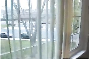 Extremely skinny sweetheart greedily sucks hard ramrod and acquires banged well