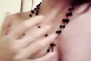 My horny Japanese girlfriend just can't live without masturbating