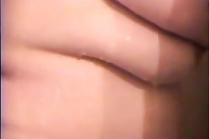 I love watching my chubby white wife showering and masturbating