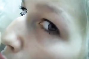 Luscious golden-haired shows her wonderful oral stimulation skills to me