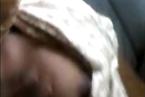 Hot brown skin girlfriend in my car lets me watch her scones