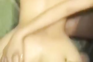 My large dark pecker is tearing this chick's backdoor apart