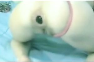 Breath-taking homemade solo with my dirty slut wife toying her backdoor