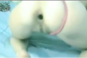 Breath-taking homemade solo with my dirty slut wife toying her backdoor