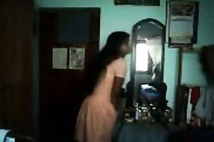 Petite Desi legal age teenager playgirl stripteases on livecam in her bedroom