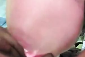 My insatiable GF sucks my penis outdoors and doesn't crave to stop