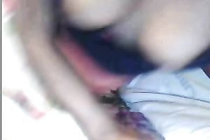 Shy brown skin breasty hotwife flashes her twat and nipps