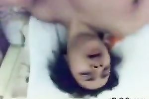 Full bodied Indian hoe with natural large billibongs is pounded unfathomable in her cum-hole