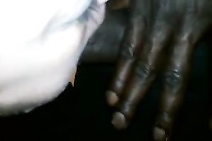 Amateur milf enjoys engulfing my dark dong in homemade movie